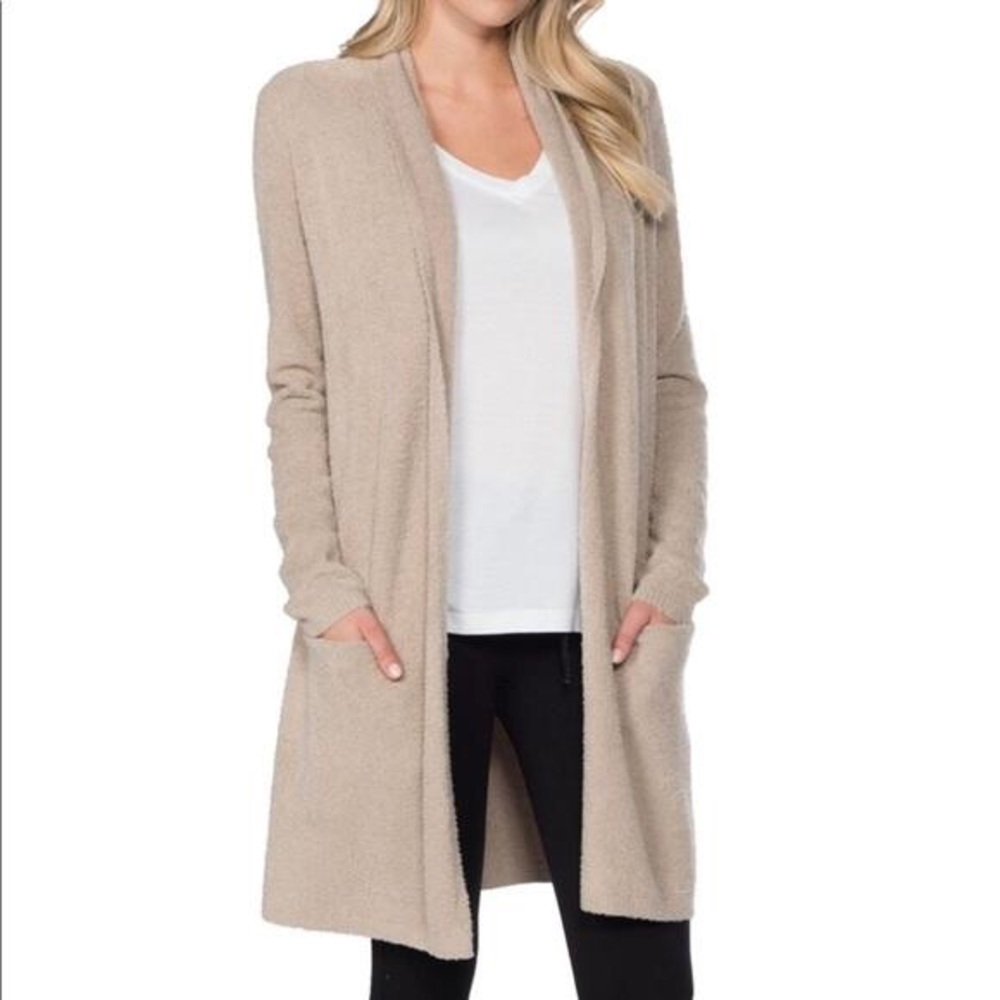 Barefoot Dreams Cream Cozy Chic Lite Cardigan Sz XS/S